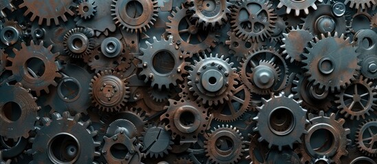 Abstract gears background