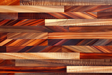 Vibrant Chevron Pattern Wood Flooring, Exotic Hardwood Textures
