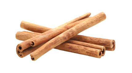 Cinnamon sticks,on white background