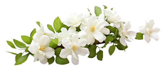 PNG White jasmine flower blossom plant.