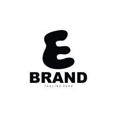E letter logo in simple style Luxury product brand template illustration