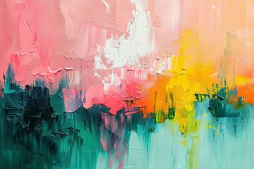 Sunshine Serenade: Abstract Art Bursting with Colorful Brilliance