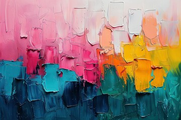 Sunshine Serenade: Abstract Art Bursting with Colorful Brilliance