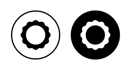 Badge icon vector isolated on white background. Awards icon. Achieve. Stamp