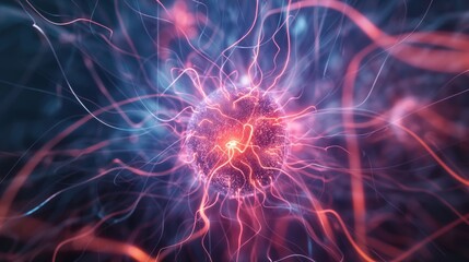 Electric plasma ball illuminating with vibrant pink and purple hues in a dark room.