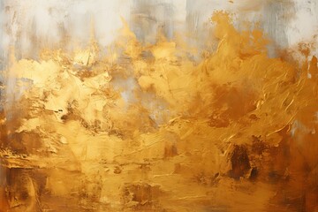 Elegant abstract background with luxurious golden and brown textured strokes, perfect for creating a sophisticated and opulent ambiance in any design or art project