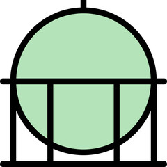 ガスタンクのアイコン