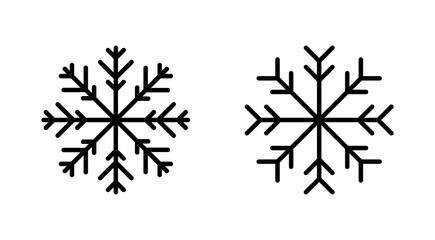 Snow icon set. snowflake icon vector