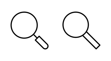 Search icon set. search magnifying glass icon