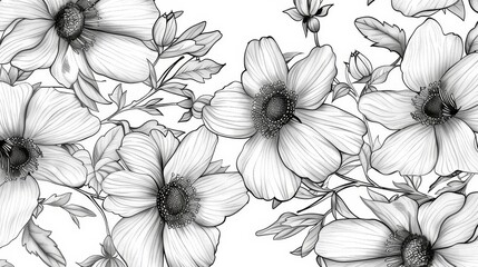 Concept Flowers, Inspirational Quotes, Coloring Book, Serene Designs