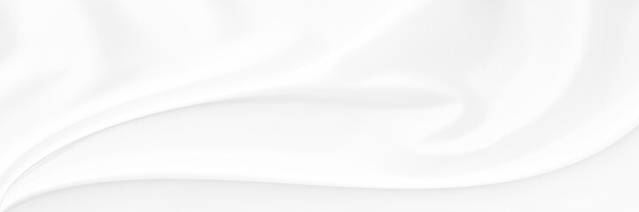White gray satin texture that is white silver fabric silk panorama background with beautiful soft...