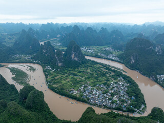 Beautiful landscape of yangshuo county,China