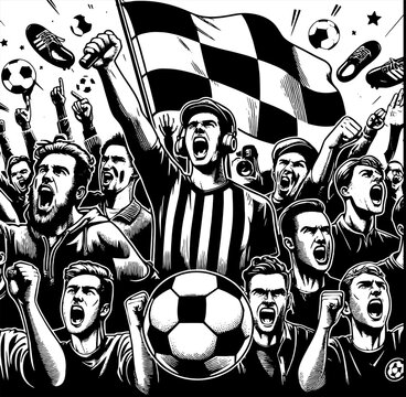 FOOTBALL FANS ULTRAS HOOLIGAN LOGO VECTOR HD