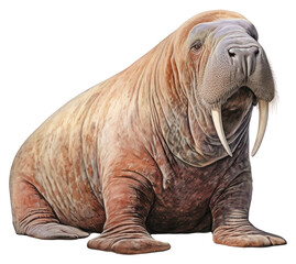 Fototapeta premium PNG Walrus wildlife drawing animal.