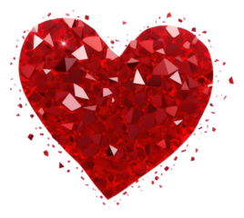 PNG Red broken heart icon jewelry shape white background.