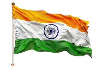 india flag, no background, PNG image