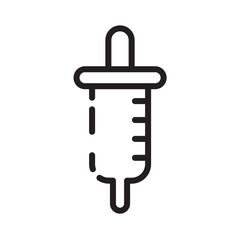 Chemical Chemistry Dropper Line Icon