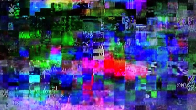 glitch noise motion fx effect footage