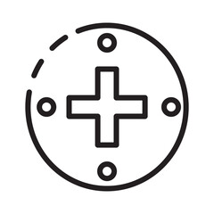 Clinical Digital Hardware Line Icon