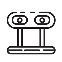 Camera Robotic Sensor Line Icon