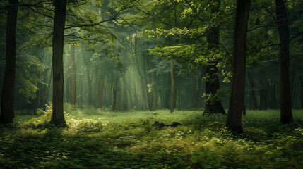 green forest beautiful landscape 