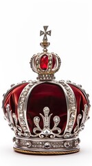 A Crown in a White Background