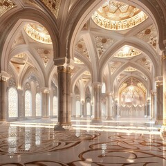 Fototapeta premium Mosque complex from Birds eyes