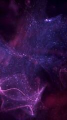 Elegant Purple Pink Abstract Particle Flow Decorative Vertical Background