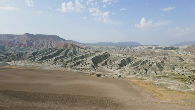Fascinating geological formations of the earth. Patterns of nature, geographical shapes, impressive natural formations. Natural shapes made of sand, soil and rocks, unique natural wonders.