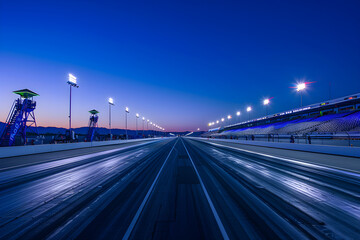 When Dusk Meets Speed: Anticipation at a Race-track Under a Blue-Tinted Sky