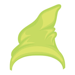 Traditional garden gnome hat icon Vector illustration