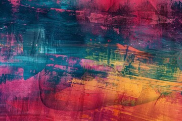 Naklejka premium high quality watercolor painting of a breathtaking mountain vista with a vivid rainbow