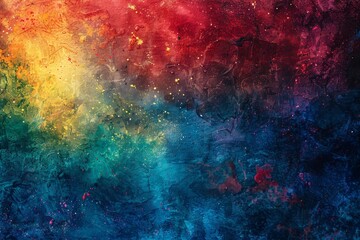 high resolution watercolor painting of a galaxy with a vibrant color palette