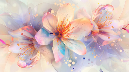 Pastel flowers