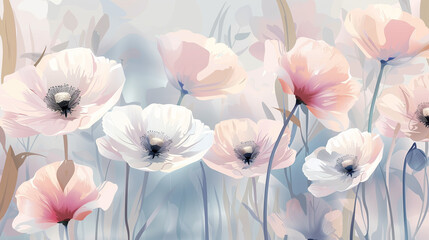 Pastel flowers