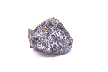 Natural mineral stones on a white background.