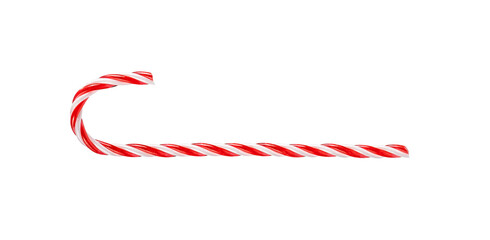 Christmas candy cane isolated