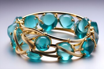 Fancy designer glass bracelets and bangles for woman fashion
