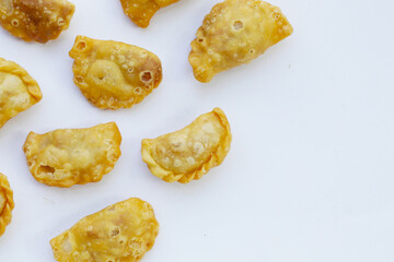 Mini curry puff. Thai dessert