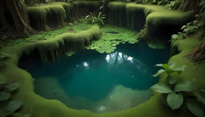 A hidden pool of water teeming with life upscaled 6