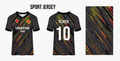 Sport jersey design fabric textile for sublimation.