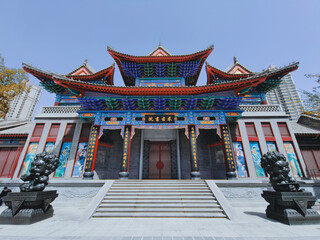 Naklejka premium A Taste of Lanzhou - Old Temple