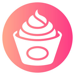 cupcake gradient icon