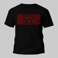 Hustle Harder Inspirational Quotes Slogan Typography for Print t shirt design graphic vector