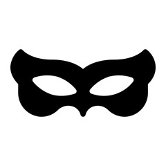 eye mask glyph icon