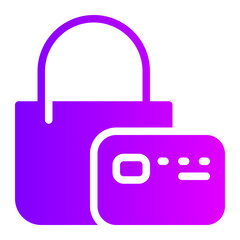online shopping gradient icon