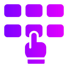 pin code gradient icon