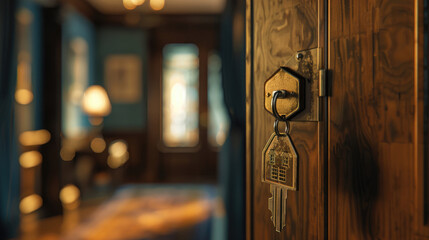 House Key Chain Door Opener