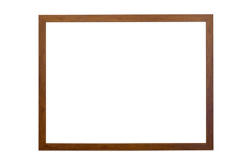Wooden frame or Photo frame isolated on white background