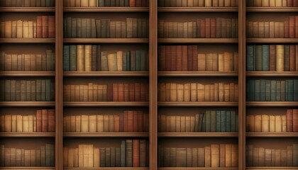 A vintage bookshelf texture for a scholarly and in upscaled 3